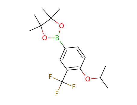 4,4,5,5-tetramethyl-2-[4-[(1-methylethyl)oxy]-3-(trifluoromethyl)phenyl]-1,3,2-dioxaborolane