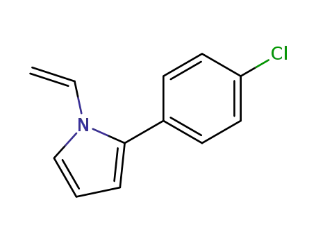 Molecular Structure of 64222-39-5 (1H-Pyrrole, 2-(4-chlorophenyl)-1-ethenyl-)