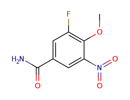 3-fluoro-4-methoxy-5-nitro-benzamide