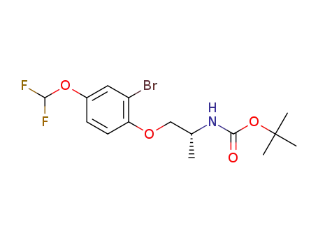 tert-butyl {(R)-2-[2-bromo-4-(difluoromethoxy)phenoxy]-1-methylethyl}carbamate