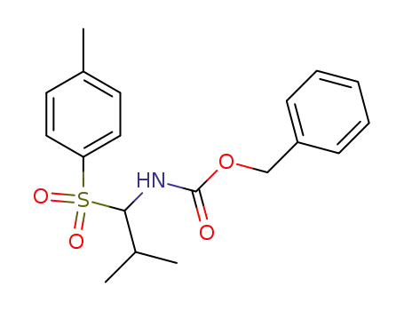 Carbamic acid, [2-methyl-1-[(4-methylphenyl)sulfonyl]propyl]-,
phenylmethyl ester