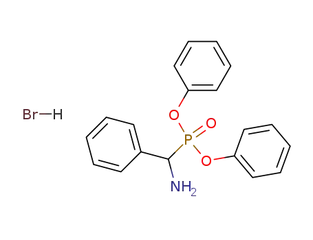 Molecular Structure of 106787-27-3 (Phosphonic acid, (aminophenylmethyl)-, diphenyl ester, hydrobromide)