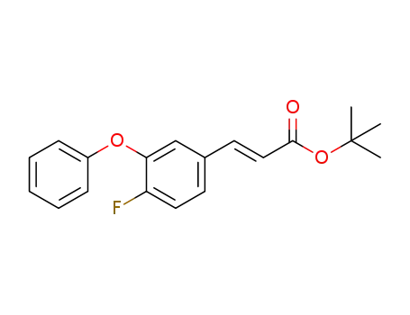 Molecular Structure of 1393363-56-8 (tert-butyl (E)-3-(3'-phenoxy-4'-fluorophenyl)prop-2-enoate)