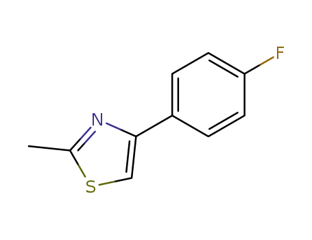 Molecular Structure of 450-29-3 (4-(4-FLUORO-PHENYL)-2-METHYL-THIAZOLE)
