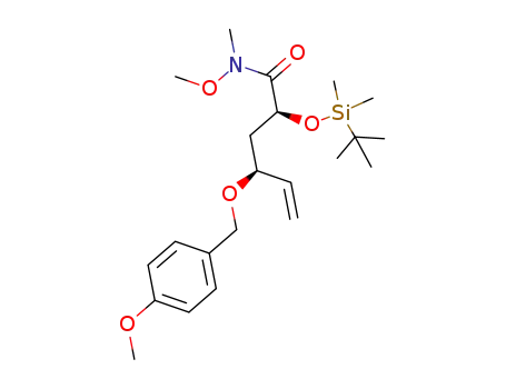 (2S,4S)-2-(tert-butyldimethylsilyloxy)-N-methoxy-4[(4-methoxybenzyl)oxy]-N-methylhex-5-enamide