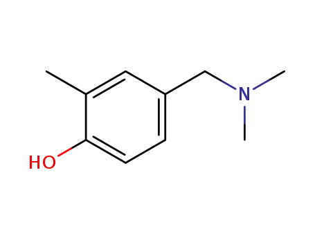 Molecular Structure of 540510-97-2 (Phenol, 4-[(dimethylamino)methyl]-2-methyl- (9CI))