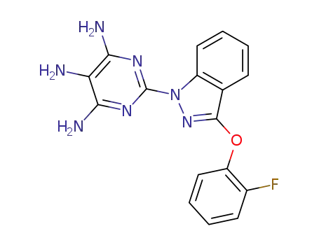 2-[3-(2-Fluorophenoxy)-1H-indazol-1-yl]pyrimidine-4,5,6-triamine