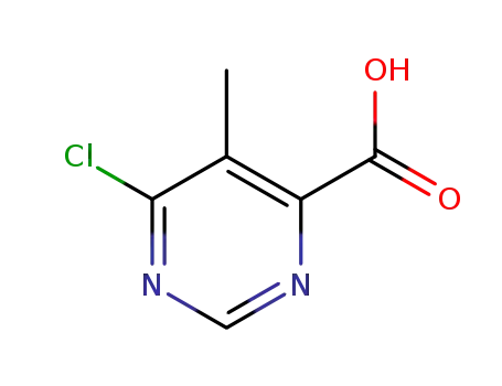 6- 클로로 -5- 메틸 피리 미딘 -4- 카르 복실 산