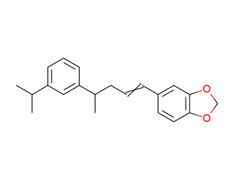 Molecular Structure of 1383713-48-1 (5-(4-(3-isopropylphenyl)pent-1-enyl)benzo[d][1,3]dioxole)