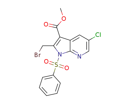 1H-피롤로[2,3-b]피리딘-3-카르복실산, 2-(broMoMethyl)-5-클로로-1-(페닐술포닐)-, 메틸 에스테르