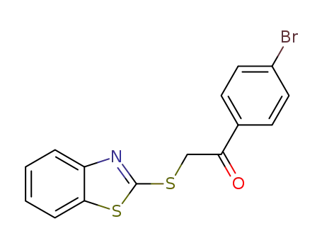 Molecular Structure of 23384-65-8 (Ethanone, 2-(2-benzothiazolylthio)-1-(4-bromophenyl)-)