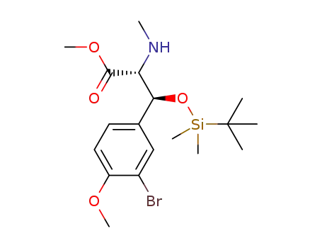 (2R,3S)-methyl 3-(3-bromo-4-methoxyphenyl)-3-((tert-butyldimethylsilyl)oxy)-2-(methylamino)propanoate