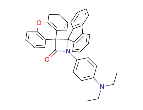 1-(4-(diethylamino)phenyl)-dispiro[azetidine((2,9'-fluorene)(3,9'-xanthene))]-4-one