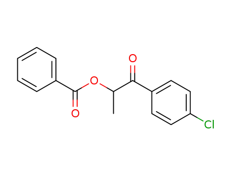 Molecular Structure of 55705-16-3 (1-(4-chlorophenyl)-1-oxopropan-2-yl benzoate)