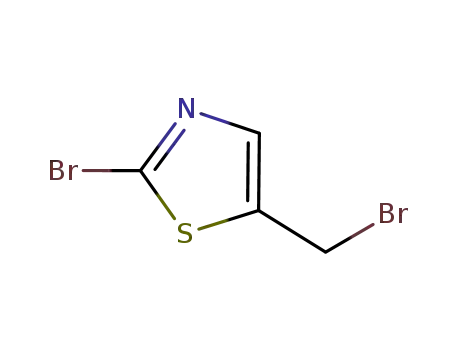 Molecular Structure of 131748-91-9 (2-BROMO-5-BROMOMETHYL-THIAZOLE)