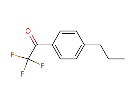 Molecular Structure of 107713-67-7 (Ethanone, 2,2,2-trifluoro-1-(4-propylphenyl)- (9CI))