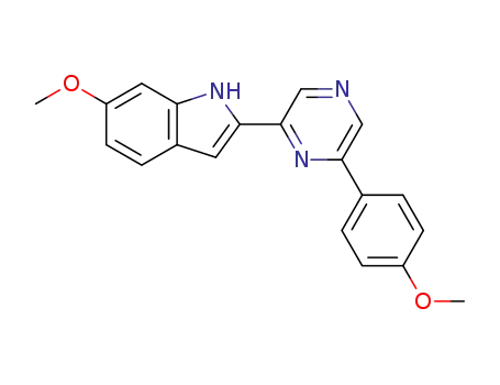 6-methoxy-2-[6-(4-methoxy-phenyl)-pyrazin-2-yl]-1H-indole