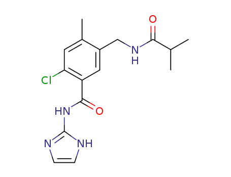 N-(1H-imidazol-2-yl)-2-chloro-4-methyl-5-(isobutyramidomethyl)benzamide