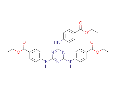 Benzoic acid, 4,4',4''-(1,3,5-triazine-2,4,6-triyltriimino)tris-, triethyl ester