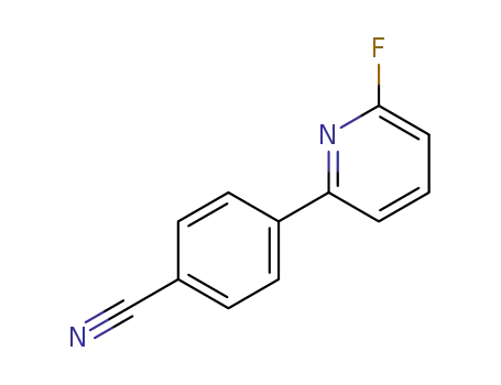 Molecular Structure of 1245646-03-0 (4-(6-fluoropyridin-2-yl)benzonitrile)