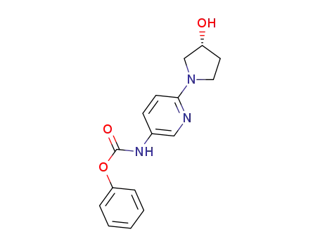 Molecular Structure of 1419604-07-1 ((R)-phenyl 6-(3-hydroxypyrrolidin-1-yl)pyridin-3-ylcarbamate)