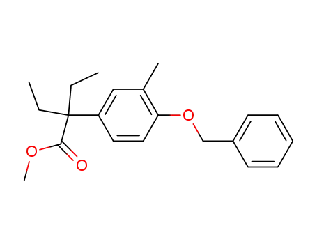 methyl 2-(4-(benzyloxy)-3-methylphenyl)-2-ethylbutanoate