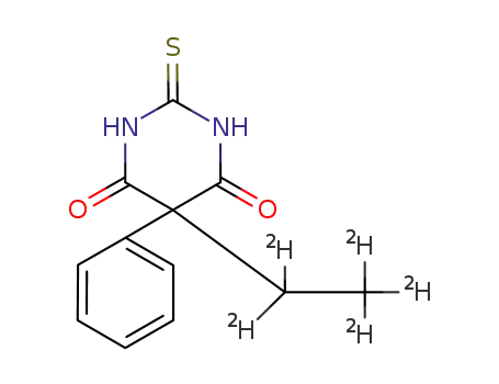 Molecular Structure of 73738-04-2 (5-Phenyl-5-ethyl-D5-2-thiobarbituric Acid)
