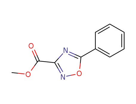Molecular Structure of 37384-61-5 (METHYL 5-PHENYL-1,2,4-OXADIAZOLE-3-CARBOXYLATE)