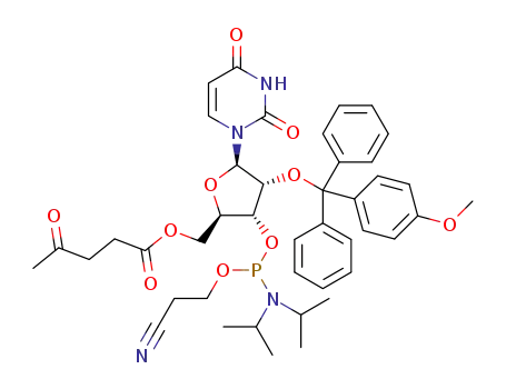 5'-O-levulinyl 2'-O-monomethoxytrityl 3'-O-phosphoramidous ribouridine