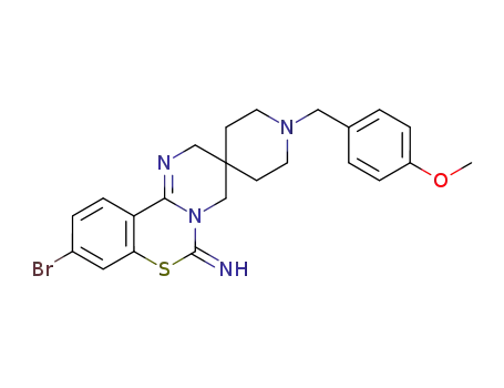 9-bromo-1'-(4-methoxybenzyl)-2H-spiro[benzo[e]pyrimido[1,2-c][1,3]thiazine-3,4'-piperidin]-6(4H)-imine