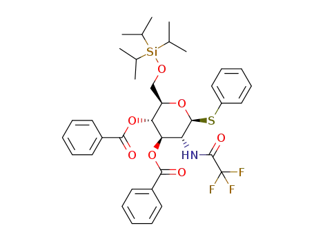 phenyl 3,4-di-O-benzoyl-2-deoxy-1-thio-2-trifluoroacetylamino-6-O-triisopropylsilyl-β-D-glucopyranoside