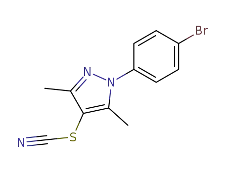 1-(4-bromophenyl)-3,5-dimethyl-4-thiocyanato-1H-pyrazole