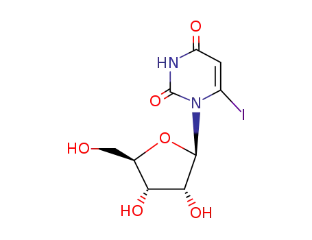 Molecular Structure of 105967-11-1 (6-Iodo-uridine)
