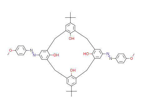 25,26,27,28-tetrahydroxy-11,23-di-(tert-butyl)-5,17-(4-methoxyphenylazo)calix[4]arene