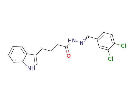 N'-(3,4-dichlorobenzylidene)-4-(1H-indol-3-yl)butanehydrazide