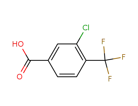 Molecular Structure of 115754-20-6 (3-CHLORO-4-TRIFLUOROMETHYL-BENZOIC ACID)