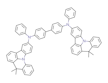 Molecular Structure of 1319016-29-9 (N<sub>4</sub>,N<sub>4</sub>'-Bis-(8,8-dimethyl-8H-indolo[3,2,1-de]acridin-3-yl)-N<sub>4</sub>,N<sub>4</sub>'-diphenylbiphenyl-4,4'-diamine)