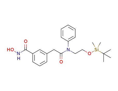 3-(2-((2-((tert-butyldimethylsilyl)oxy)ethyl)(phenyl)amino)-2-oxoethyl)-N-hydroxybenzamide