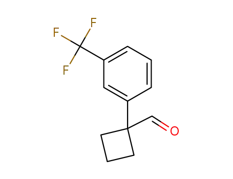 Molecular Structure of 1432492-71-1 (1-(3-(trifluoromethyl)phenyl)cyclobutanecarbaldehyde)
