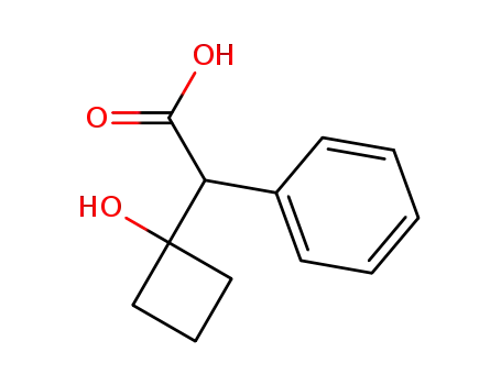 Molecular Structure of 5463-97-8 ((1-hydroxycyclobutyl)(phenyl)acetic acid)