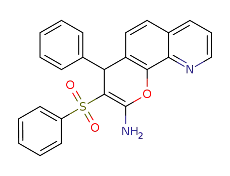 2-amino-4-phenyl-3-(phenylsulfonyl)-4H-pyrano[3,2-h]quinoline