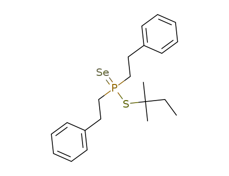 Molecular Structure of 1443211-60-6 (S-(tert-pentyl) di(2-phenethyl)phosphinoselenothioate)