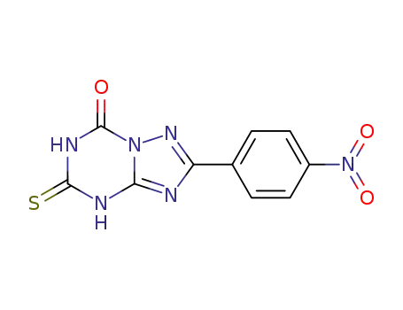 2-(4-nitrophenyl)-5-thioxo-5,6-dihydro-[1,2,4]triazolo[1,5-a][1,3,5]triazin-7(4H)-one