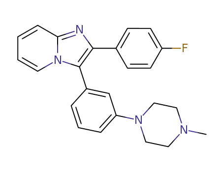 3-[3-(4-methylpiperazin-1-yl)phenyl]-2-(4-fluorophenyl)imidazo[1,2-a]pyridine
