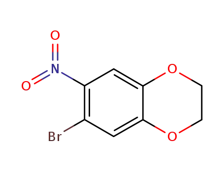 Molecular Structure of 59820-92-7 (6-BROMO-7-NITRO-2,3-DIHYDRO-1,4-BENZODIOXINE)