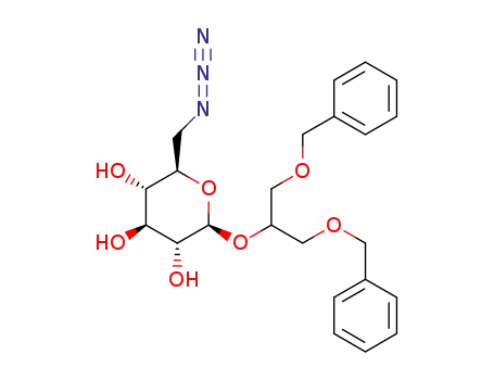 1,3-di-O-benzyl-2-O-(6-azido-6-deoxy-β-D-glucopyranosyl)-sn-glycerol