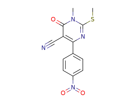 1-methyl-2-(methylthio)-4-(4-nitrophenyl)-6-oxo-1,6-dihydropyrimidine-5-carbonitrile