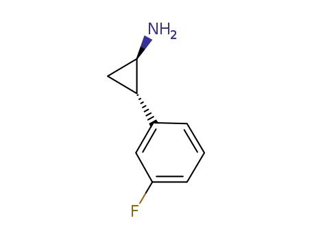 Molecular Structure of 220353-83-3 (Cyclopropanamine, 2-(3-fluorophenyl)-, (1R,2S)- (9CI))