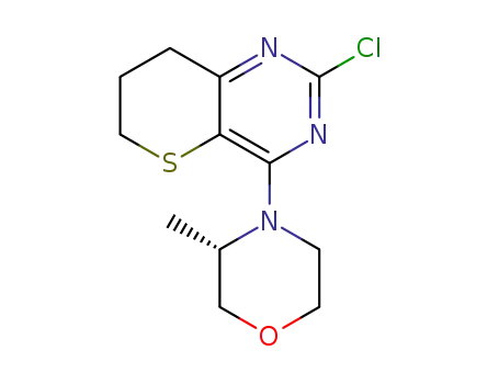 2-chloro-7,8-dihydro-4-((S)-3-methylmorpholino)-6H-thiopyrano[3,2-d]pyrimidine