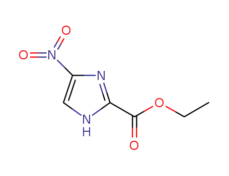 Molecular Structure of 865998-46-5 (ETHYL 4-NITRO-1H-IMIDAZOLE-2-CARBOXYLATE)